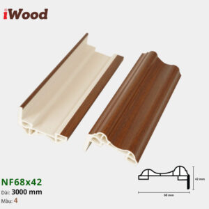 Nẹp Nhựa Cửa Iwood NF68x42-4