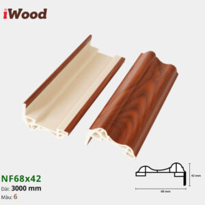 Nẹp Nhựa Cửa Iwood NF68x42-6
