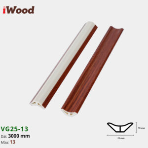 Nẹp Nhựa Góc Âm Iwood VG25-13