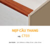 Nẹp Nhôm Cầu Thang Màu Đỏ CT03