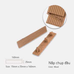 Phụ Kiện Nắp Chụp Đầu Sàn HD Màu Wood