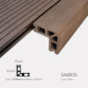 Phụ Kiện Thanh Kết Thúc SA 60x25-Coffee
