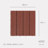 Vỉ Gỗ Nhựa Atwood VDT01 Màu Đỏ